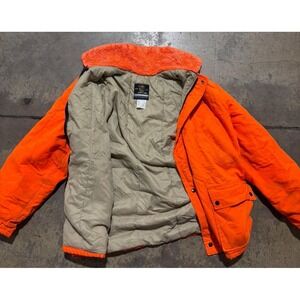 VTG  Stearns Blaze Orange Insulated Hunting Jacket Mens XL(48/50)- USA Made
